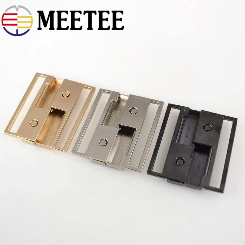 Meetee 1 шт. 40 мм/50 мм металлическая пряжка пуховик ремень одежда Tri glide Регулируемый
