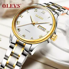 OLEVS Fashion Women Watches Luminous Wrist Watches Stainless Steel Watchband Top Luxury Brand Dress Ladies Quartz Clock 2018