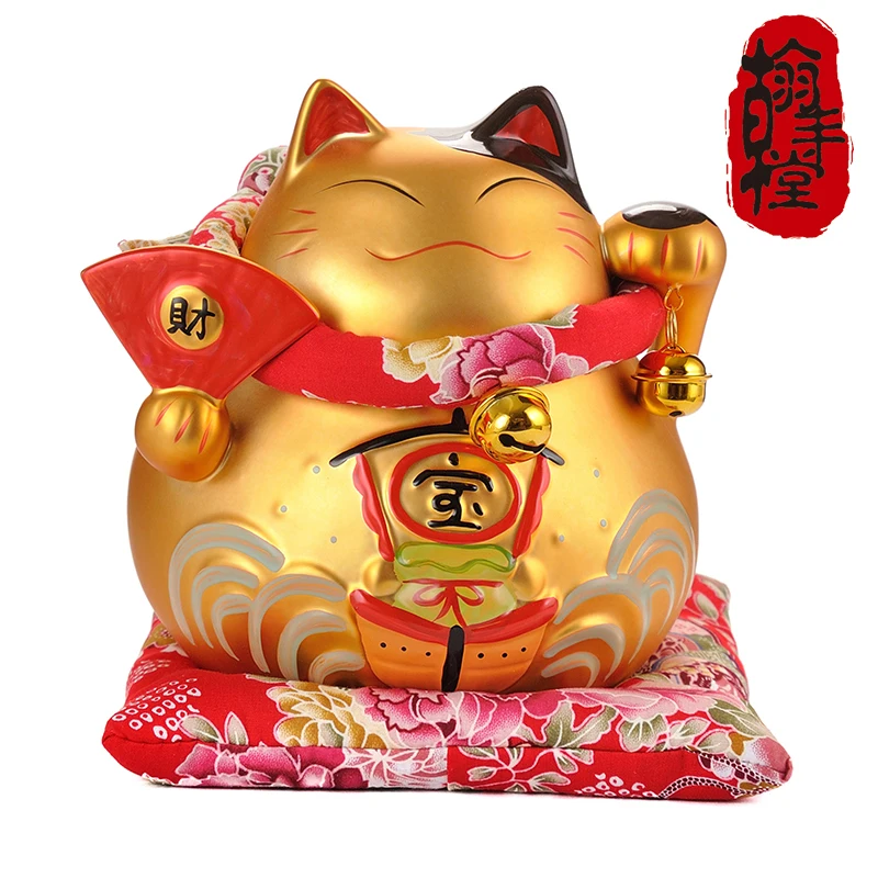 

Genuine 6 inch matte money fan treasure ship Lucky Cat Piggy Money marriage opened Home Furnishing ornaments gifts