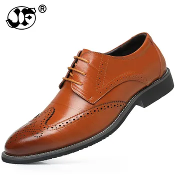 

Fashion Men Business Dress Pointed Toe Moccasin Shoes Oxford Formal Wedding Shoes Casual leather shoes big size hjm89