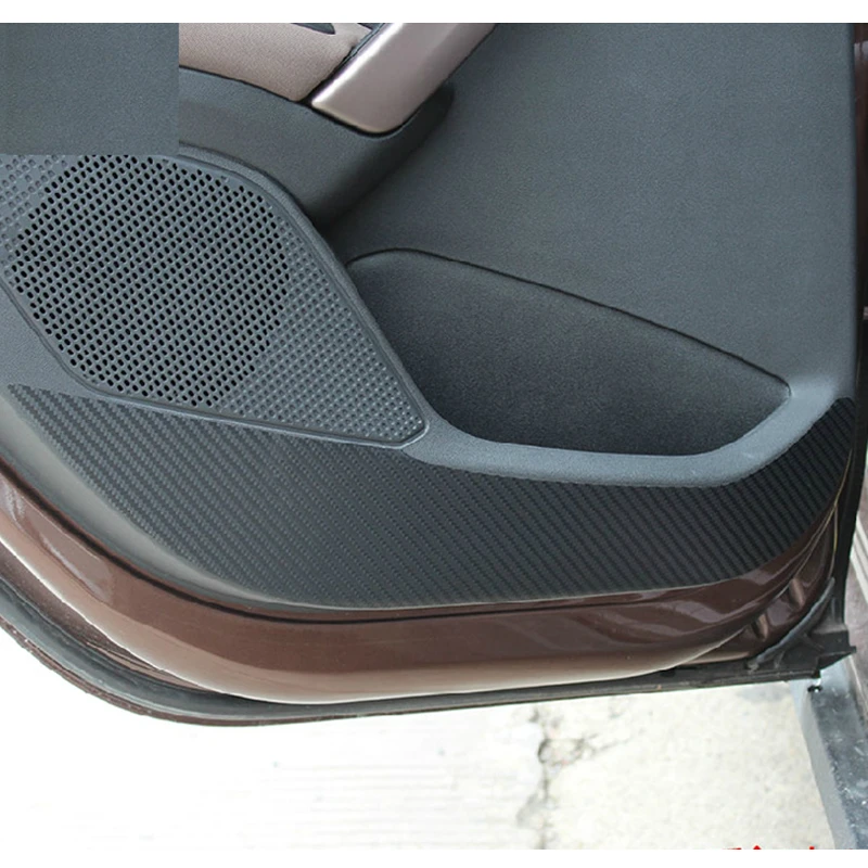 Us 8 32 9 Off Car Door Protector Side Edge Protection Pad Carbon Fiber Anti Kick Mat Door Interior Sticker For Peugeot 2008 Car Styling In Car