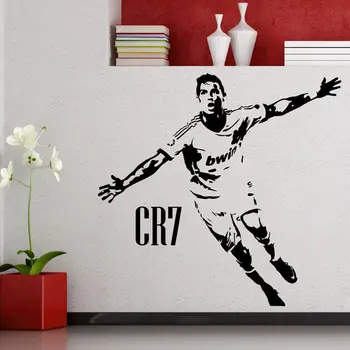 

Cristiano Ronaldo Football Player Sticker Sports Decor Helmets Kids Room Decoration Posters Vinyl Soccer Car Decal Wall Decals