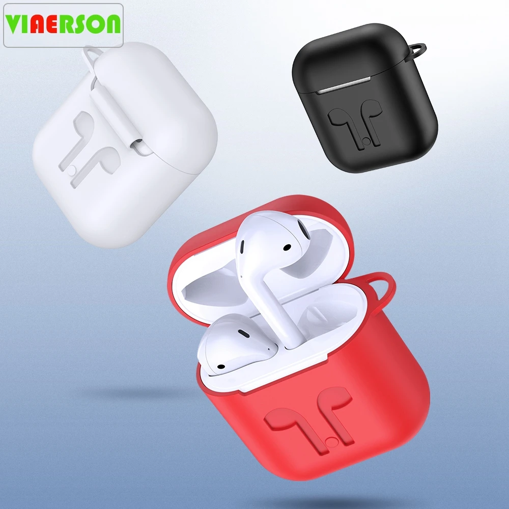 Чехол для наушников VIAERSON Apple Airpods Air Pods силиконовый защитный чехол AirPods