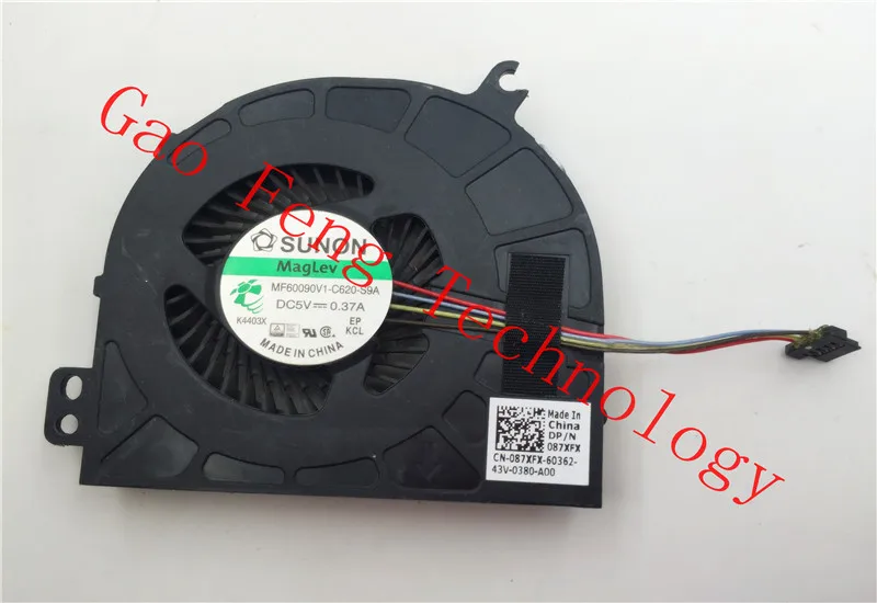 Оригинальный охлаждающий вентилятор для ноутбука Dell Latitude E5440 SUNON MF60090V1-C620-S9A 5В 0.37A