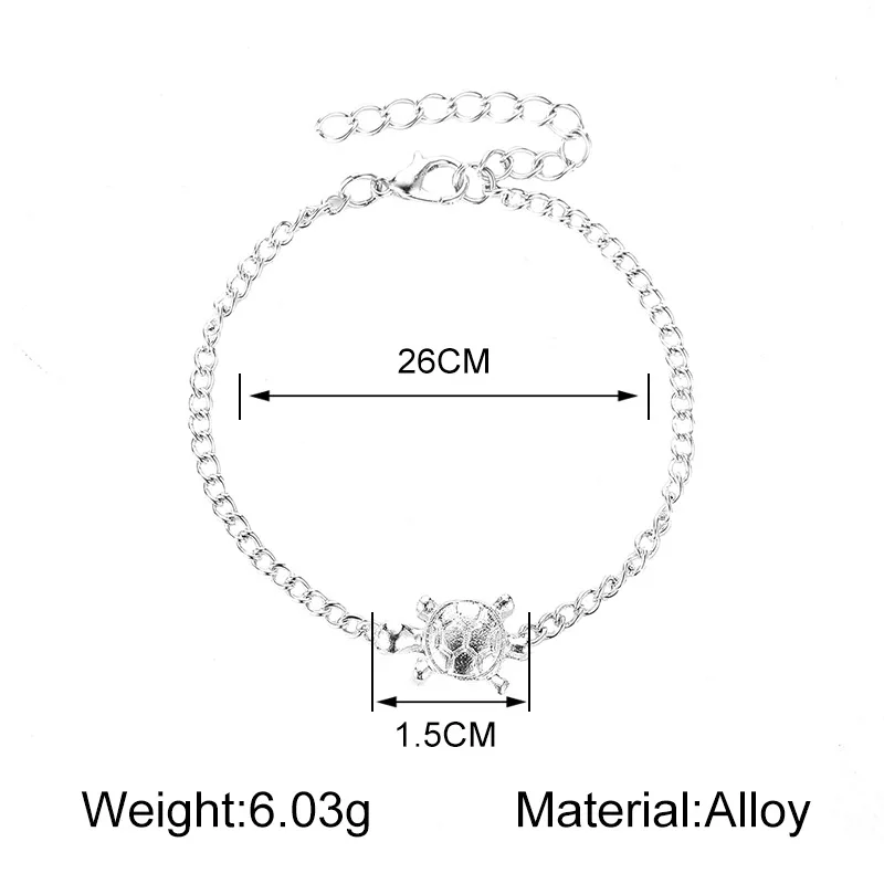 Богемные маленькие Черепашки, начальные браслеты-цепочки на лодыжке, украшение на ногу, цепочка, браслет на ногу, серебряные браслеты, пляжные ювелирные изделия