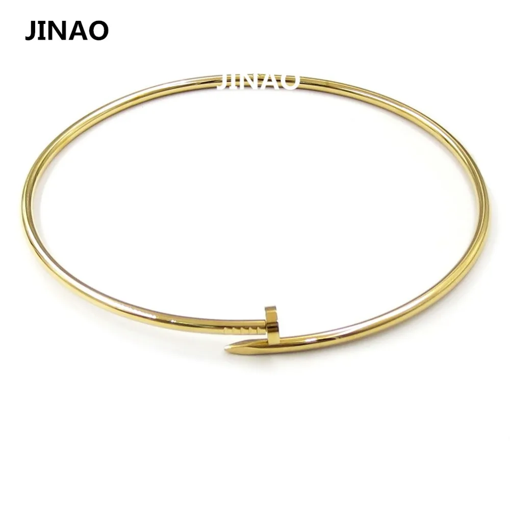 Jin'ao 2015 Nuovo Arrivo Classico Chiodo Collana Per Le Donne Gold Filled  Choker Del Collare di Disegno All'ingrosso Gioielli In Acciaio Inox  316|nail necklace|designer necklacenecklace designer - AliExpress