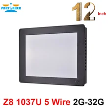 Partaker Z8 12.1 Inch C1037U Linux Industrial All In One Touchscreen PC With 2G RAM 32G SSD