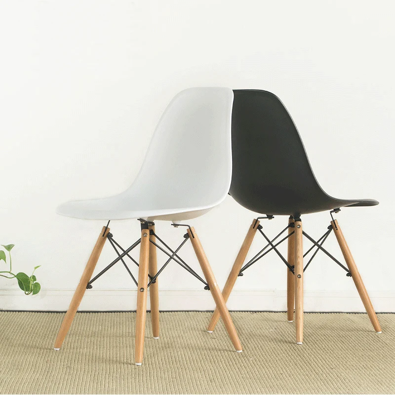 Современный дизайн, пластиковый и деревянный обеденный стул со спинкой, популярный дизайн, обеденный стол для встречи, гостиной, стул для отдыха, стулья в стиле лофт