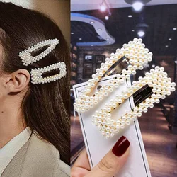 2pcs Ins Fashion Women Girls Elegant Pearls Hair Clips Sweet Headwear Hair Ornament Hairpins Barrettes Headband Hair Accessories 2pcs Ins Fashion Women Girls Elegant Pearls Hair Clips Sweet Headwear Hair Ornament Hairpins Barrettes Headband Hair Accessories