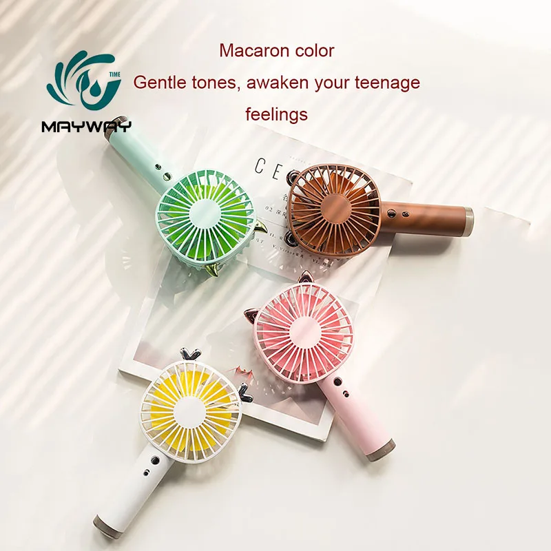 

Handheld USB Mobile Fan Cooler Portable 3 Speed Adjustable Mini Fan Rechargeable Handy Small Desk Desktop USB Cooling Fan