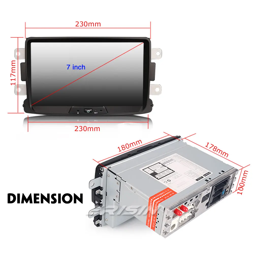 Erisin ES7829D 8 дюймов Автомобильный dvd плеер android 0 4G Оперативная память DAB OBD WI FI для Renault