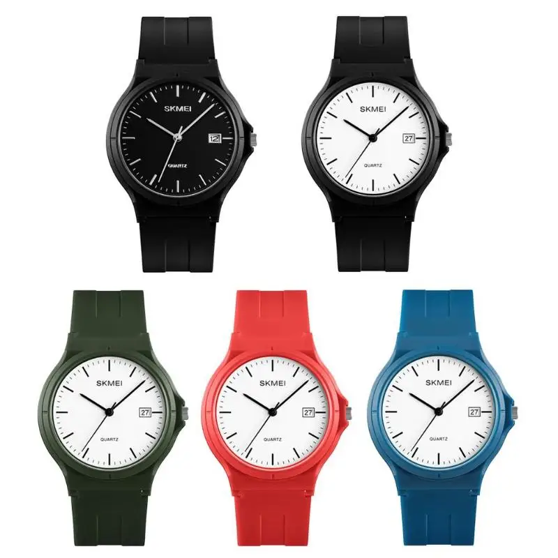 

Waterproof Casual Ladies Round Dial Analog Watches Women PU Strap Quartz Wristwatches