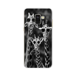 Silicone Soft TPU Phone Back Cover Case for Galaxy A8 2018 (Beige)
