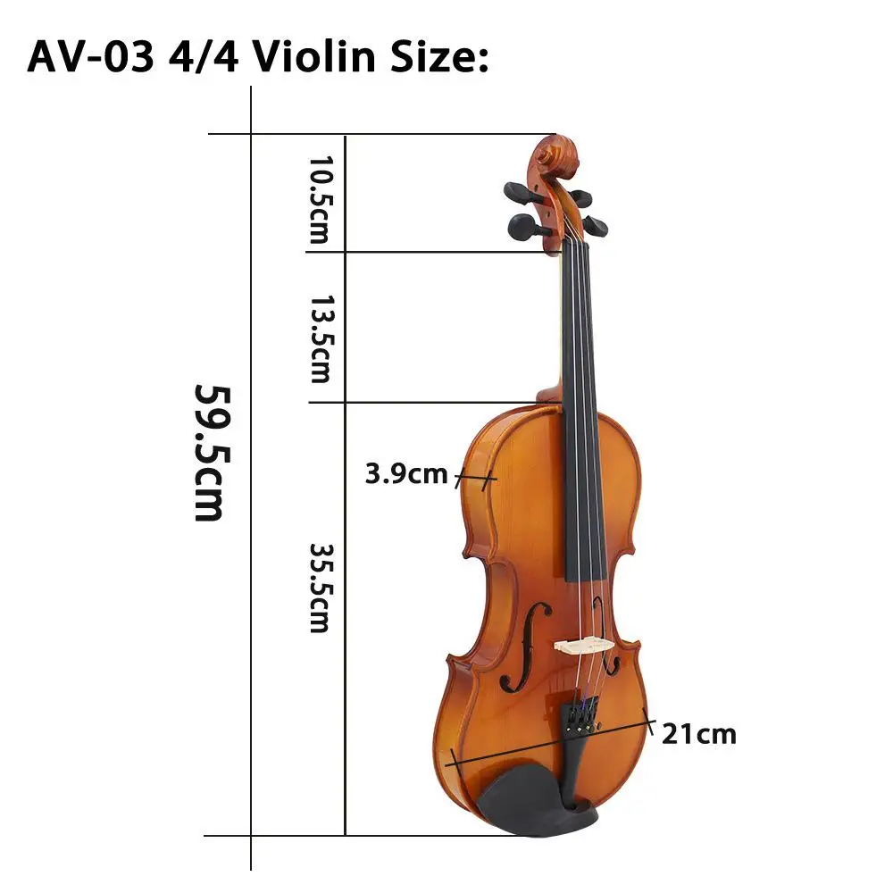 Натуральной яркой скрипки, тигровый принт твердой древесины скрипки фабрики - Цвет: Arm length 60cm