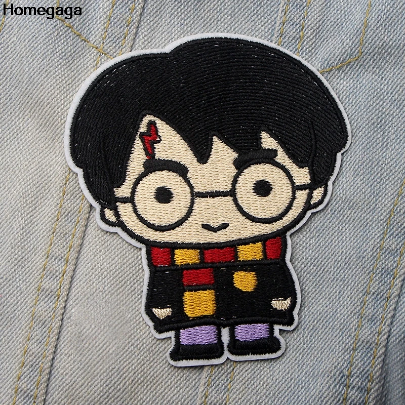 

Homegaga Hogwarts applique patches diy iron on para shoe jeans bag shirt clothes jersey punk stickers embroideried badges D1919