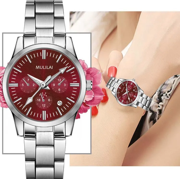 

Chronos Women Watches Luxury Stainless Steel Quartz Watch Waterproof Wristwatch Ladies Watches Reloj Mujer