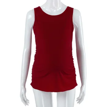 

Womens Maternity Classic Side Ruched Tops Pregnancy Clothes Tank Tops Blouse