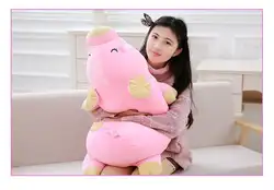 Большой милые плюшевые свинья игрушка мягкий розовый лежа свинья подушка кукла подарок около 95 см