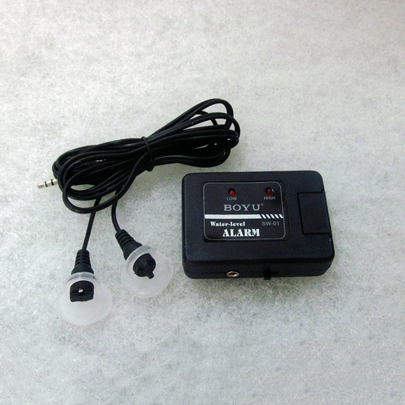 

aquarium water level alarm simple battery annunciator for fish tank or bottom filter tank water level monitoring
