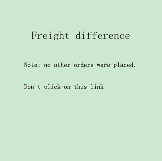 

Freight difference