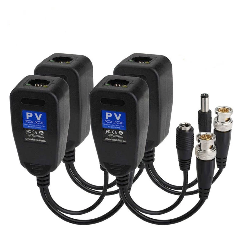

CCTV Camera Coaxial BNC Video Power Transceiver to CAT5e 6 RJ45 Connector