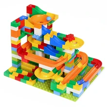 54/108/176 шт. дети мрамор для бега и гонок трек Deluxe наборы для ухода за кожей лабиринт строительство игрушечные лошадки детей обувь мальчико