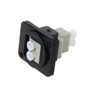 

High Performance RJ45 D-Type LC Optical Fiber Straight Connector Extension Mounting Module Socket Jack-Modular CAT5E