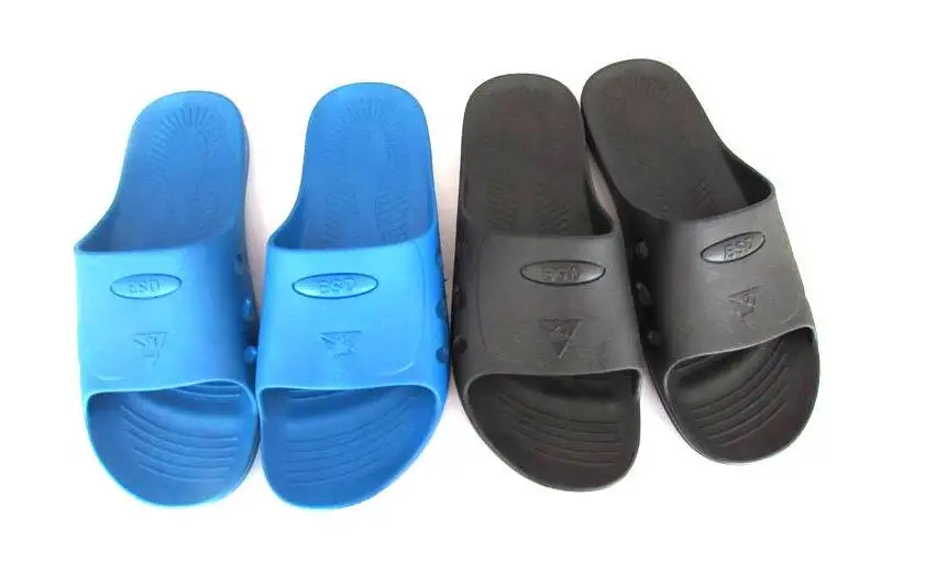 

XZ- antistatic slippers, dust-free slippers, PU slippers, SPU/PU/PVC working slippers, black and blue