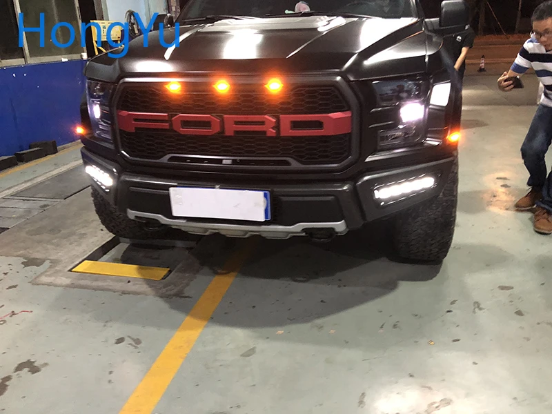 Высококачественные дневные ходовые огни для Ford Ranger Raptor F150 DRL 12V 9-14V поворотные сигнальные огни стоп-сигнал