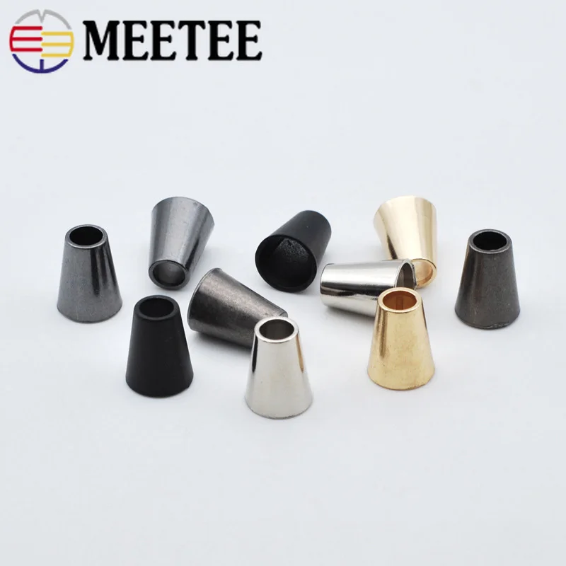 

Meetee 50pcs Metal Stopper Rope Cord Lock Coat Anti-slip Buckles DIY Clothing Decor Cord End Sweater Button DIY Accessories
