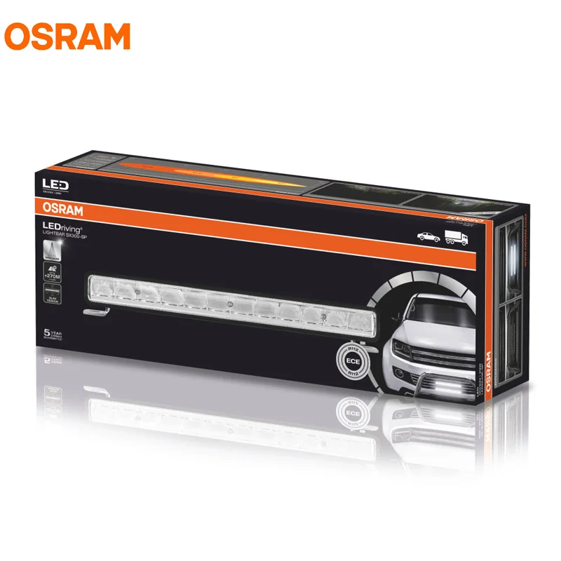 OSRAM СВЕТОДИОДНЫЙ светильник бар SX300-SP светодиодный DL106-SP 30 Вт 350 мм светильник бар 6000 К холодный синий светильник точечный луч+ 270 м тонкий дизайн 5000 ч срок службы