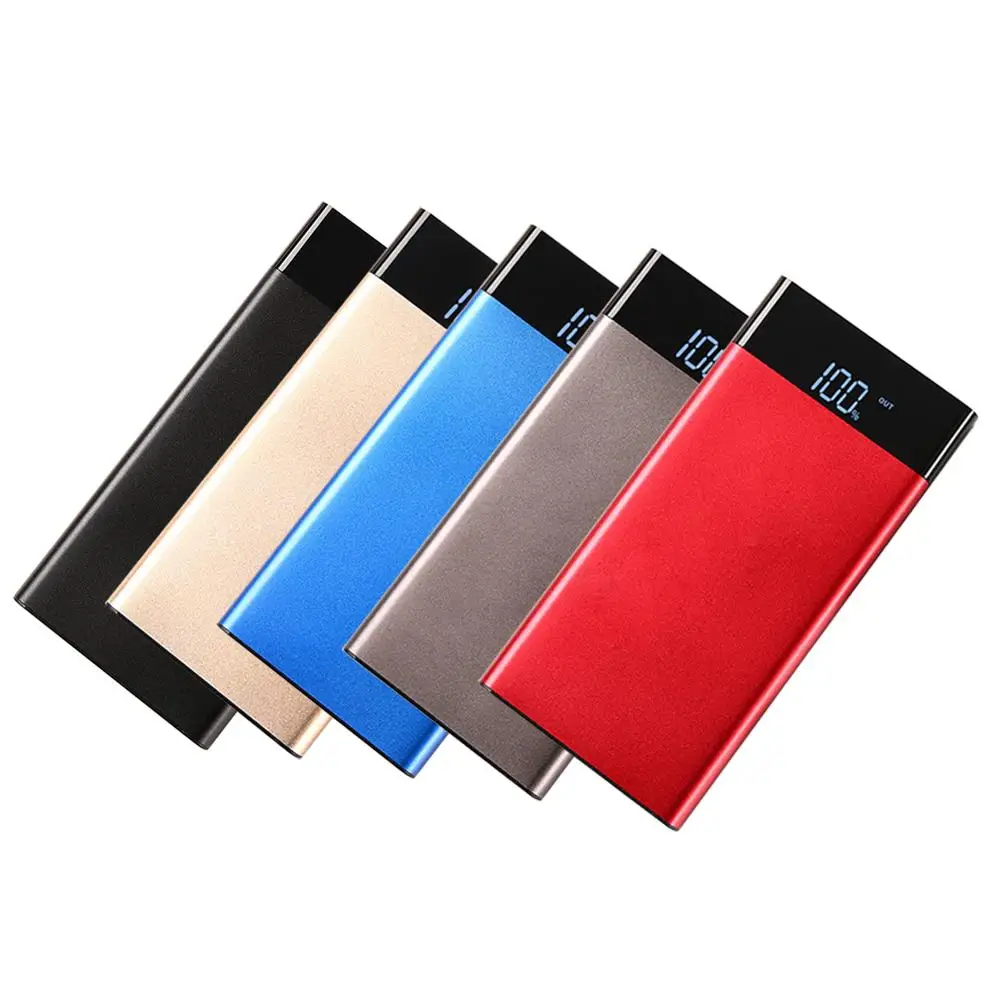 Высокая емкость 20000mAH power bank lcd цифровой дисплей Портативный двойной USB 2.1A быстрая зарядка банк питания для смартфонов