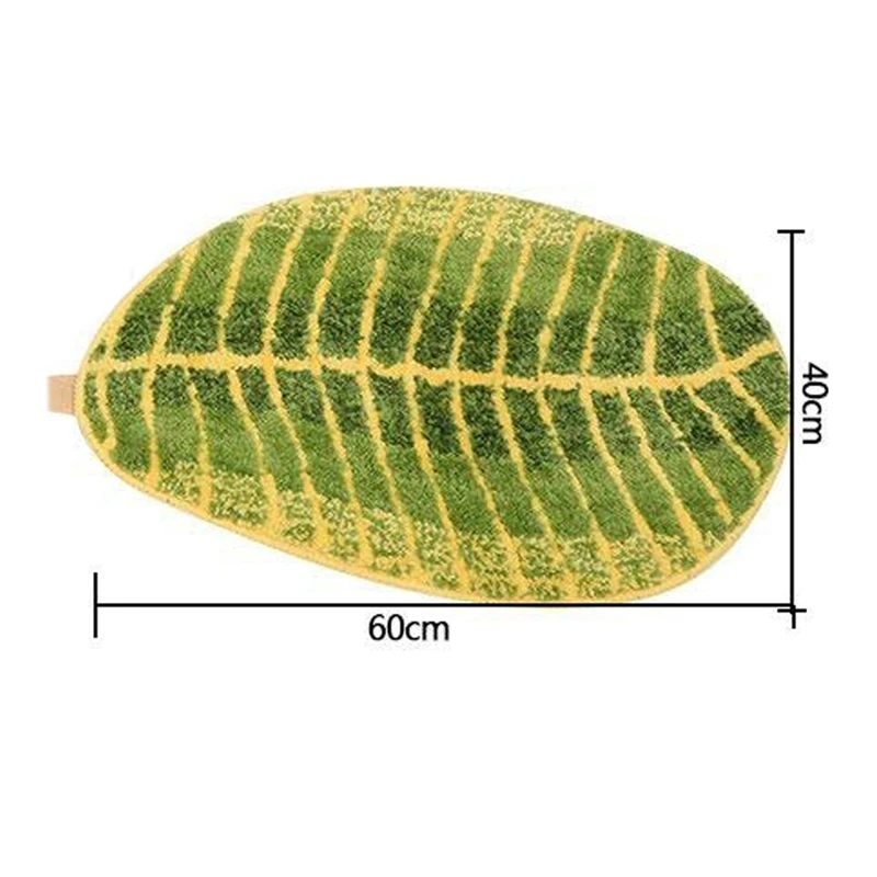 Набор для ванной комнаты, мягкий коврик для ванной, Противоскользящий коврик в виде листа, толстый, Впитывающий Коврик для ванной комнаты, интерьер ванной комнаты, размер, 40 X 60C