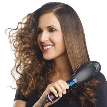 

Pro Straightening Irons Electric Hair Straightener Brush Styling Hair Straightener Comb Hair Care Auto Massager Simply Fast Hair