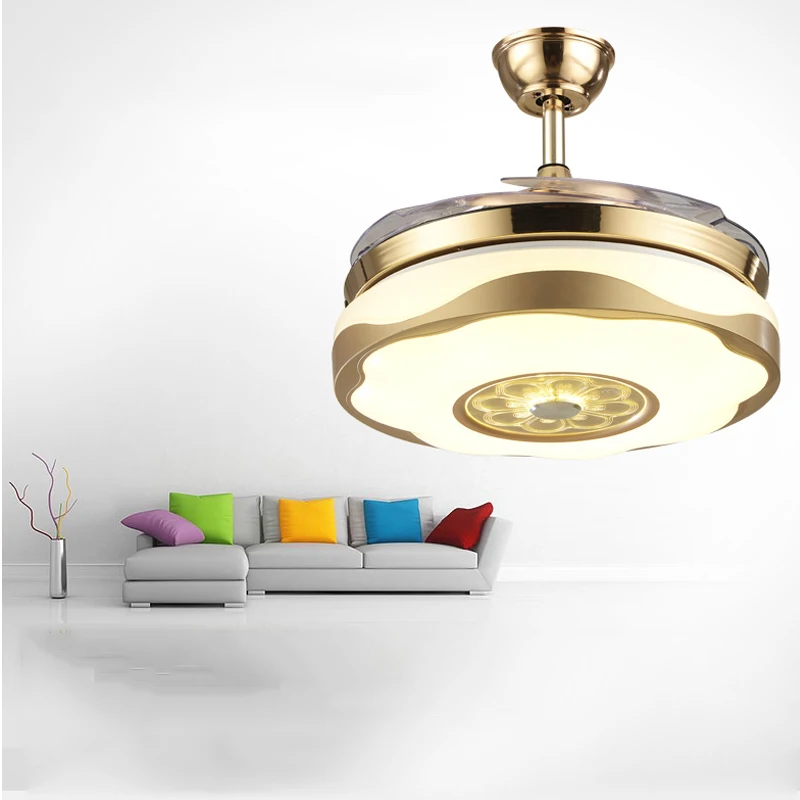 BOCHSBC Невидимый потолочный вентилятор свет гостиная столовая спальня вентилятор свет простой современный Электрический вентилятор с роскошной особенностью