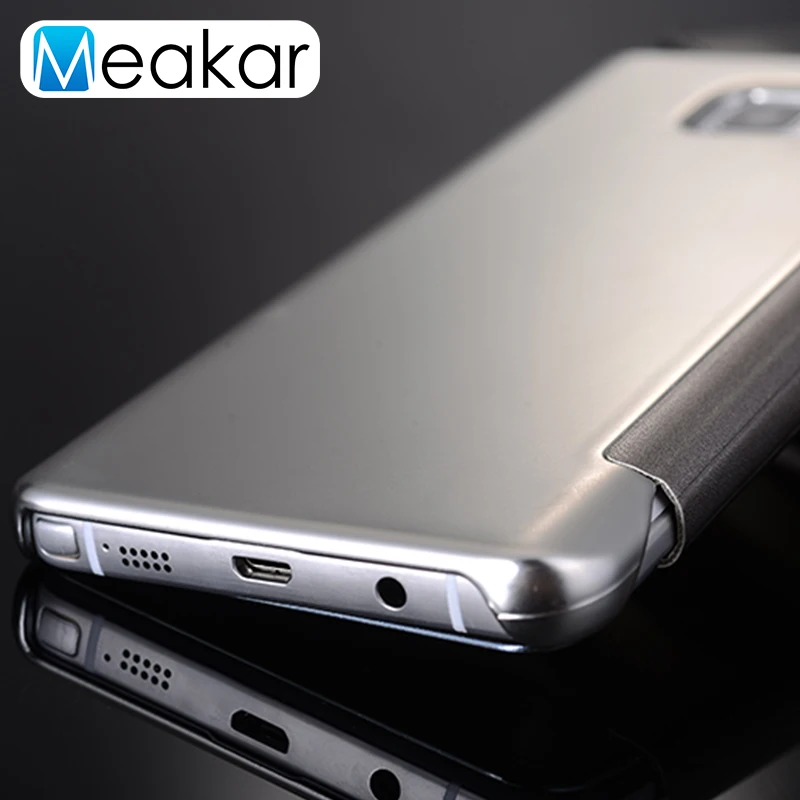 Светоотражающее зеркало 5.7для samsung Galaxy Note 5 чехол для Note5 задней панели сотового