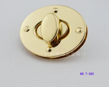 

Free shipping bag lock (10 pieces/lot) high-grade gold leather ladies handbags hardware accessories diy bag egg-shaped lock