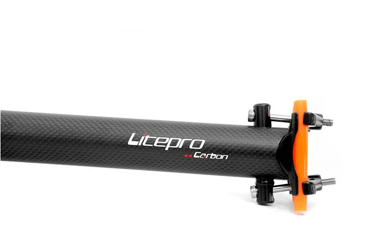 Litepro складной велосипед карбоновый Подседельный штырь BMX углерода подседельный штырь для горного велосипеда руль для велосипеда, углеродный Подседельный штырь 31,8 мм 33,9 мм 34,9 мм
