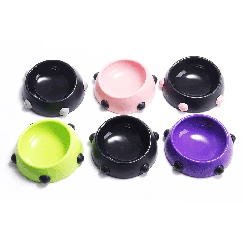 

Dog Bowls for Food Water Pet Cat Feeder Bowl with Rivet Plastic Puppy Bowl Hot Sale
