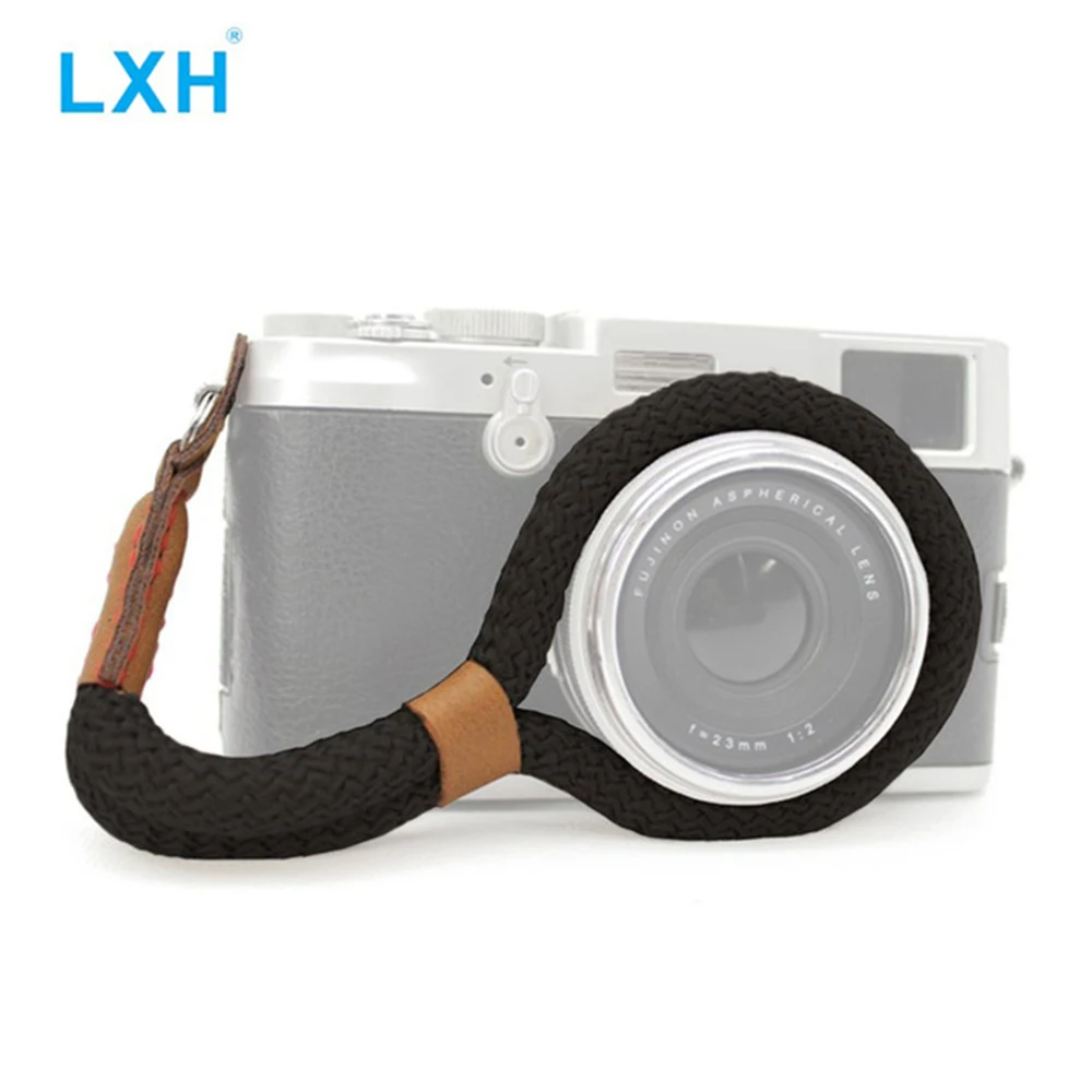 LXH холст ремешок для камеры для sony Nikon Leica Canon Fujifilm X100F X-T10 X-T2 X-Pro2 X-E2S X-E1 мягкой руки ремешок-браслет