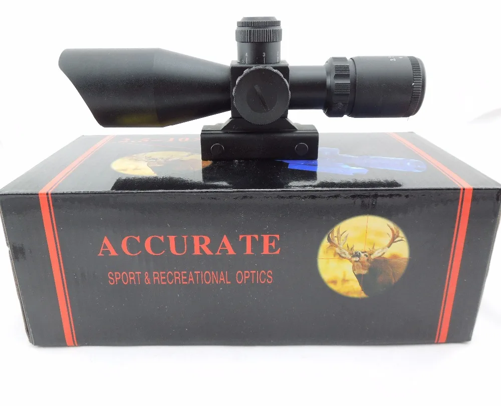 

2.5-10x40 R/G Paintball Airsoft Gear Scope Red / Green Laser Riflescope Combo Sight For Tactical Military Weapon Gun Firearm