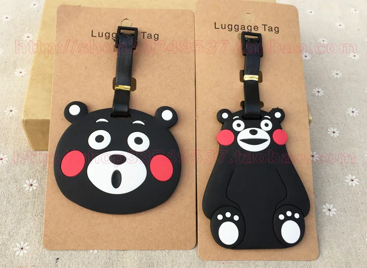 IVYYE Kumamon аниме дорожные аксессуары багажная бирка на чемодан ID адрес портативный держатель тегов багаж этикетки Новый