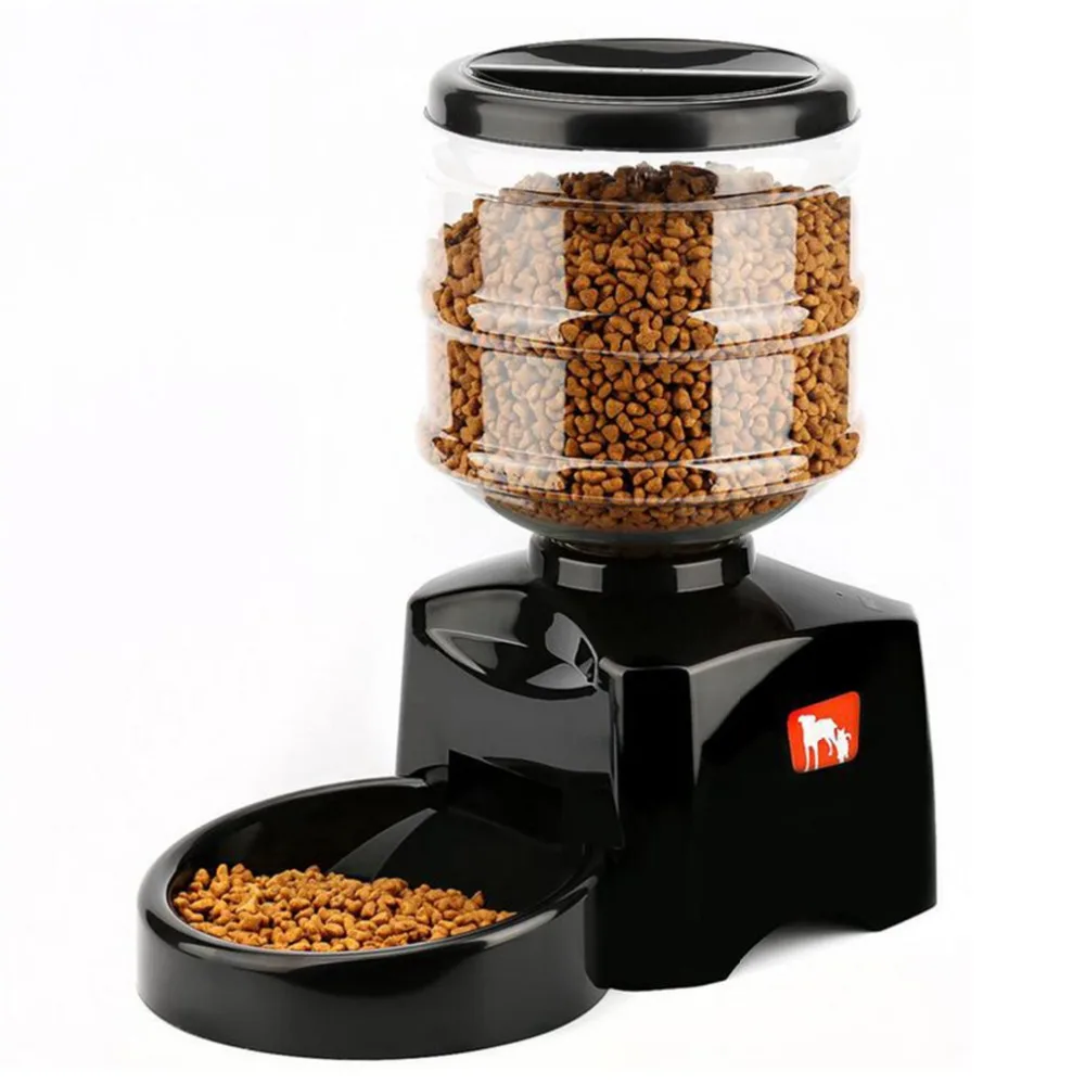 

5.5L Smart Feeder Automatic Food Dispenser Pet feeder with LCD Display Sound Recording Timer Programmable For Dog Cat