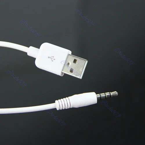 Новинка 2018 года Бесплатная доставка 5 шт./лот 3,5 мм USB синхронизации данных кабель для зарядки с адаптером для iPod белый