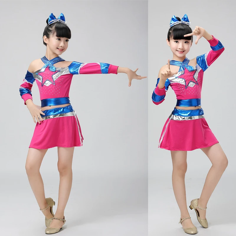 

Children Cheerleading Costume Children Aerobics Dance Skirt Boys and Girls Cheerleading Costume