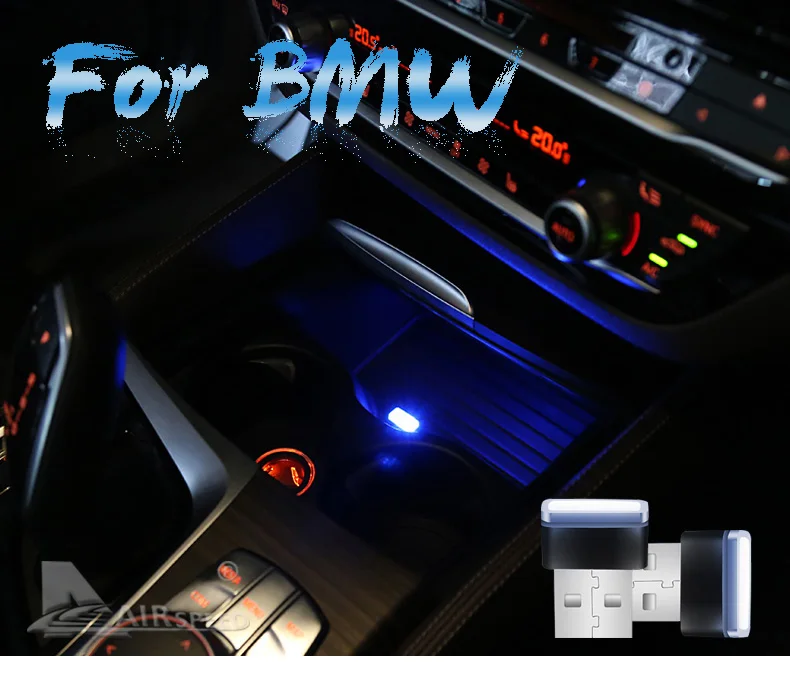 USB Atmosphere LED Car Lights for BMW E46 E39 E90 E60 E36 F30 F10 X5 E53 E30 X1 X3 X4 X6  Accessories Car Styling (1)