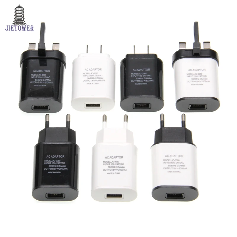 Eu Us Uk Universal 5v 2a Usb Charger Wall Charger Adapter Smart Phone