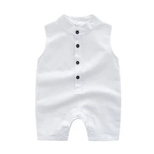 Брендовый комбинезон для младенцев, комбинезон для младенцев, комбинезон с рисунком динозавров для маленьких мальчиков, комбинезон без рукавов