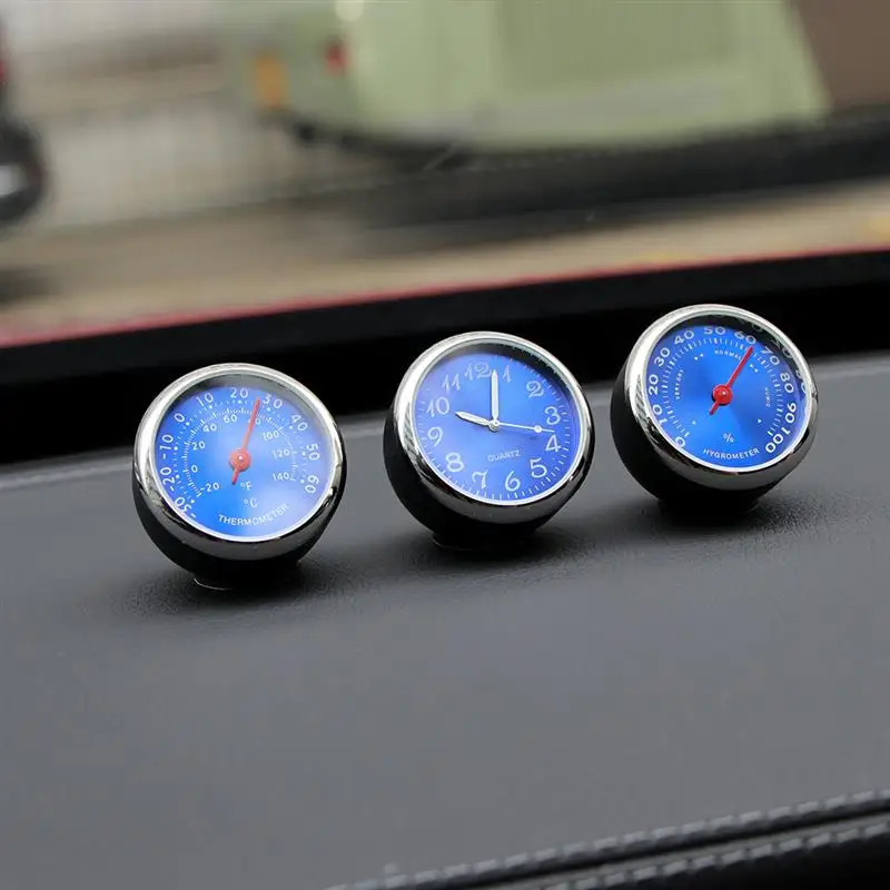 

Car Ornament Automotive Clock Auto Watch Thermometer Hygrometer Home Automobiles Interior Decoration Clock In Car Accessories