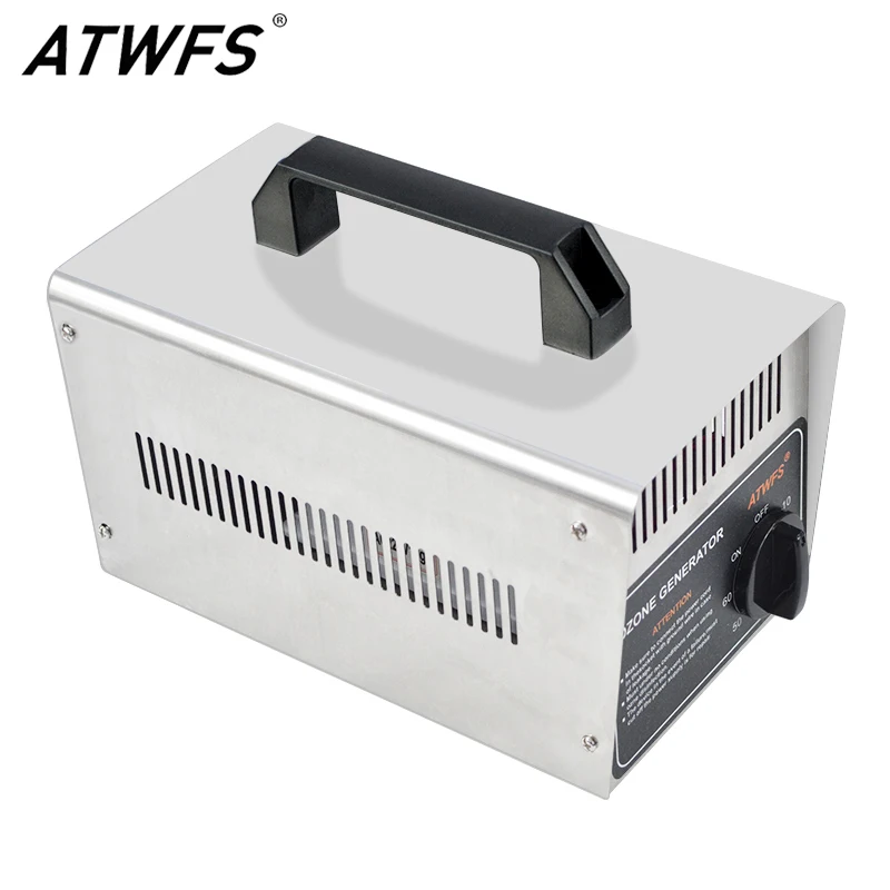 

ATWFS Air Purifier Ozone Generator 220v 10g Ozonizer Air Cleaner Large Ozonator Sterilizer with Timing EU Plug